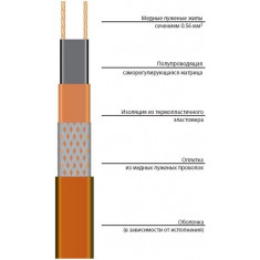 саморегулирующаяся электрическая нагревательная лента 11vm2-t